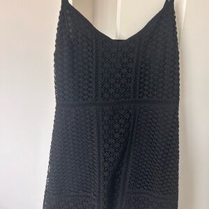 Abercrombie & Fitch Black Floral Lace Dress